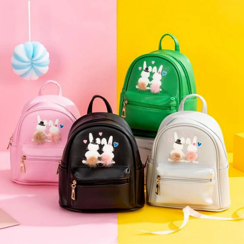 Heopono/Лидер продаж Модный рюкзак из искусственной кожи с рисунком кролика Хорошее