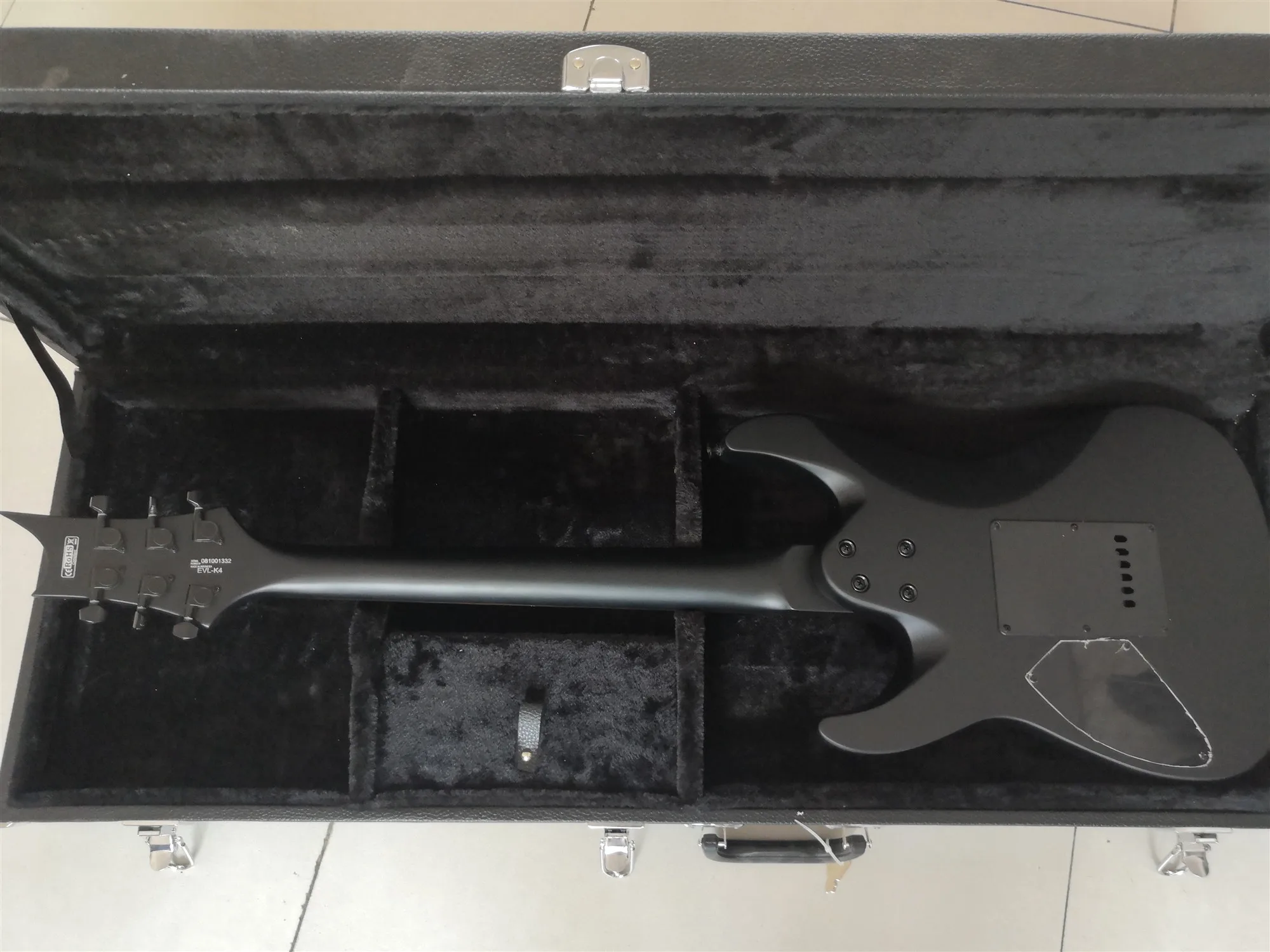 Custom Matt Black Electric Guitar,Rosewood Fretboard HH pickups Black hardware,customized!w-2