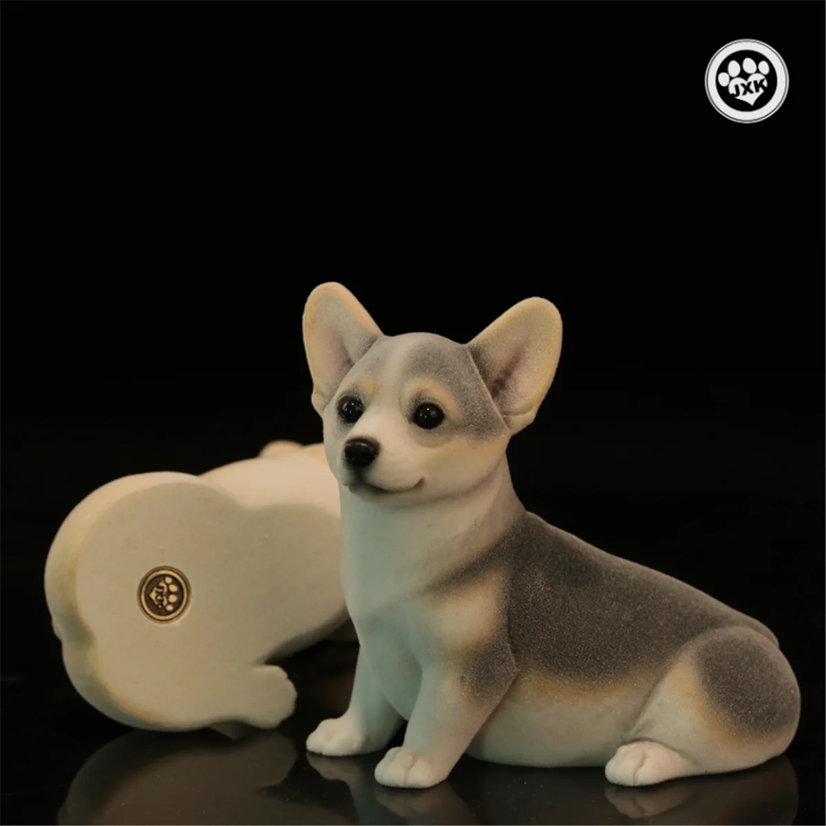 JXK пушистая груша валлийская большая корги собака щенок модель животного