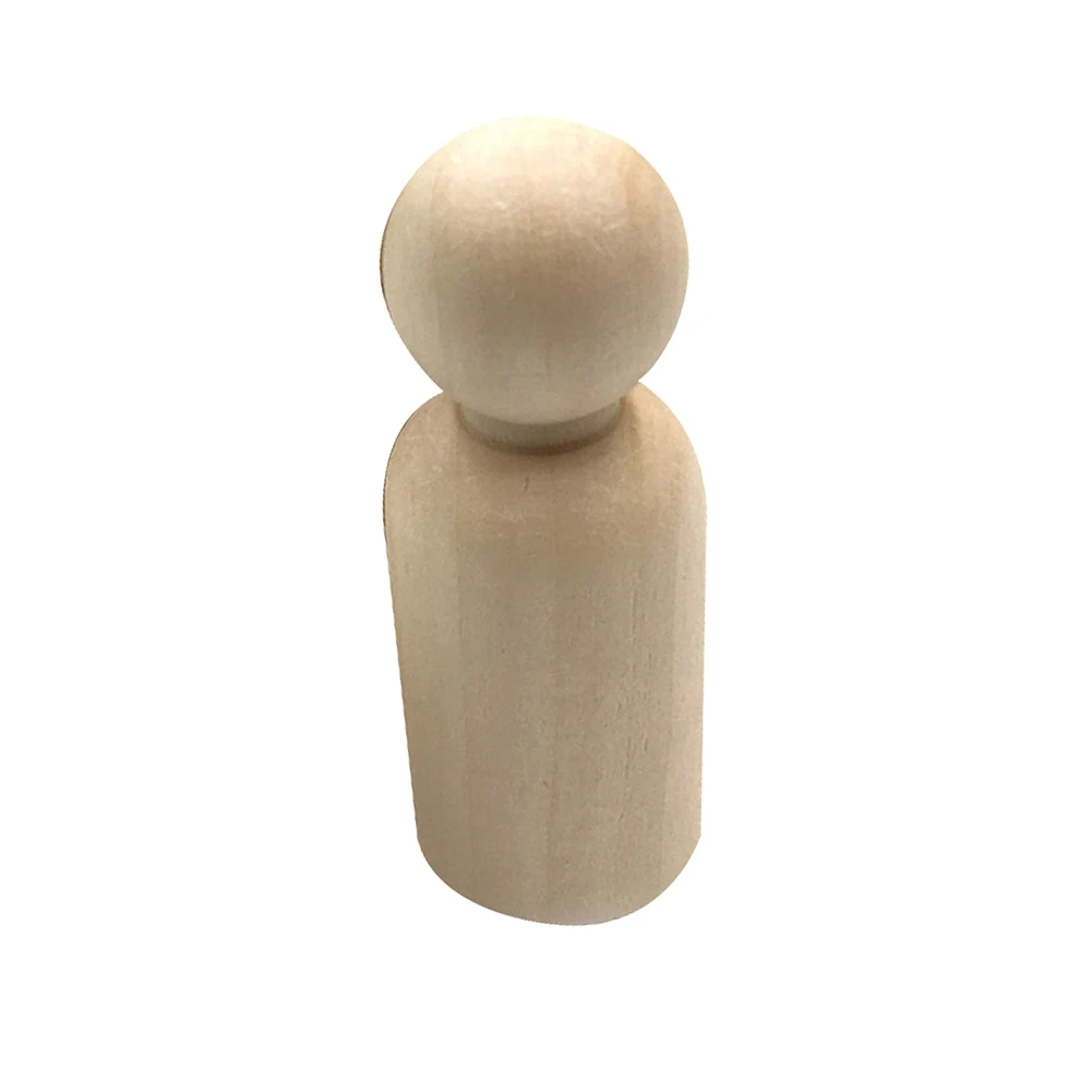 Деревянные колышки для кукол мальчиков и девочек Неокрашенные Фигурки