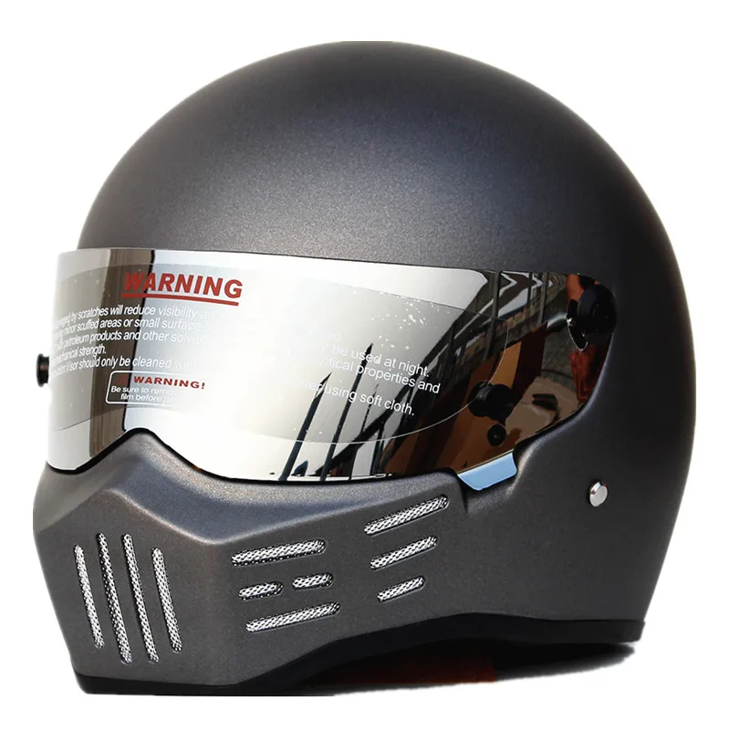 Mate Silver Full Face Motorcycle Helmet Man Women Karting Riding Racing Helmets Moto Casque DOT Approved | Автомобили и мотоциклы