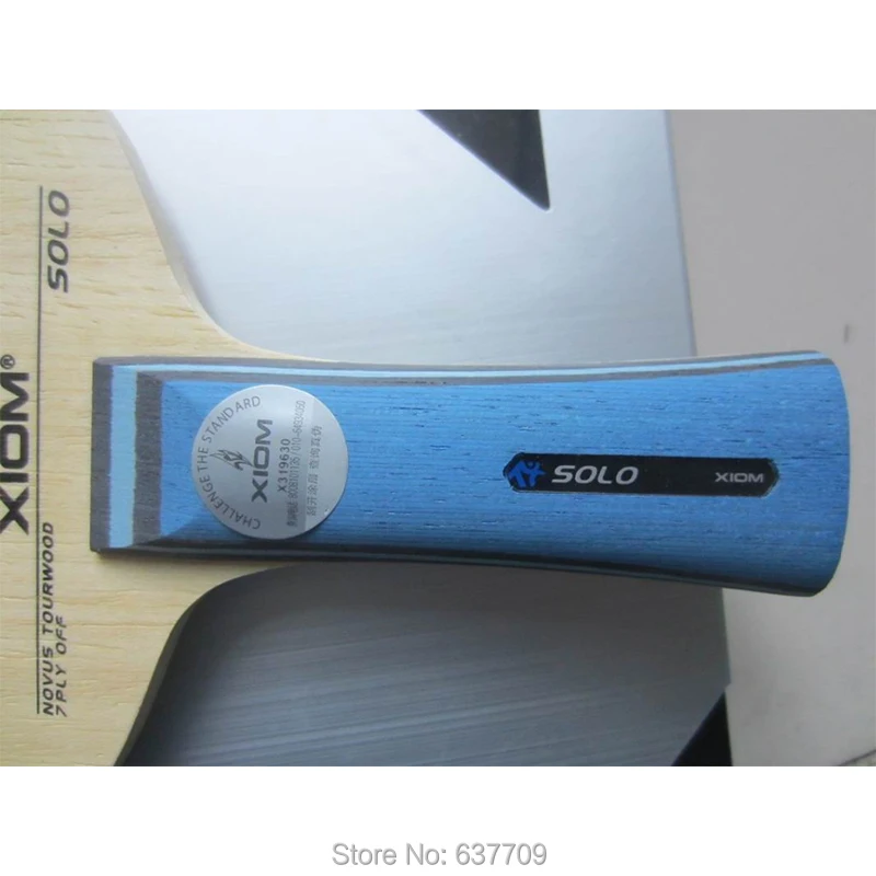 Оригинальная ракетка для настольного тенниса XIom SOLO из чистого дерева занятий