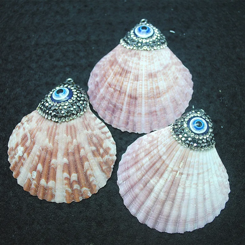 2 шт. Подвески в виде ракушек с золотым покрытием новый материал морской ракушки