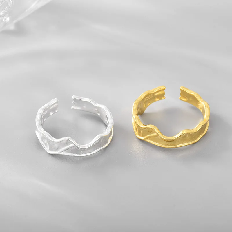 

Женское открытое регулируемое кольцо, серебро 925 пробы, в стиле панк