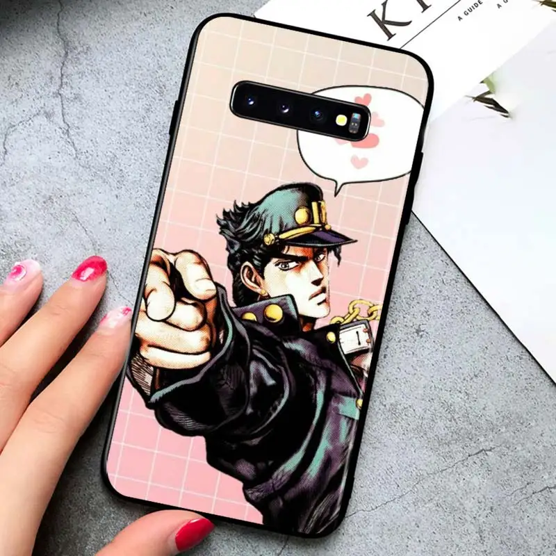 

JoJo's Bizarre Adventure for Samsung Galaxy S21 Ultra Plus Note 20 10 9 8 S10 S9 S8 S7 S6 Edge Plus Black Phone Case
