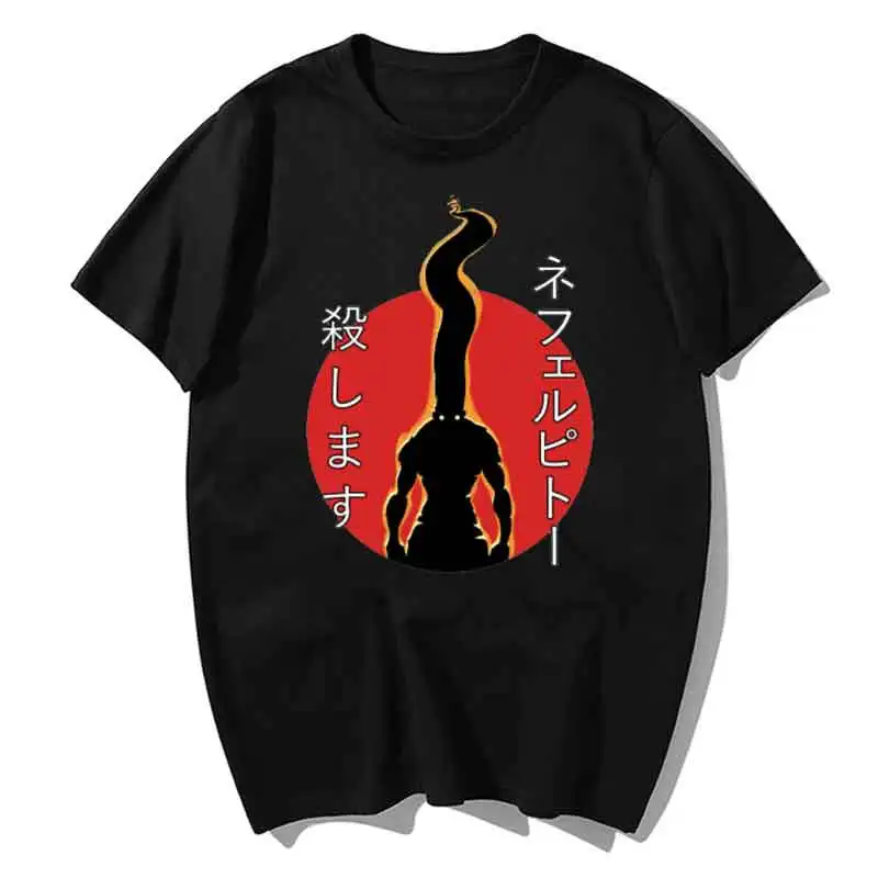 

Hunter X Hunter I'll use everything TO KILL YOU T Shirt Men Kawaii Tops Cartoon Karate Graphic Tees Tee Shirt Unisex Harajuku