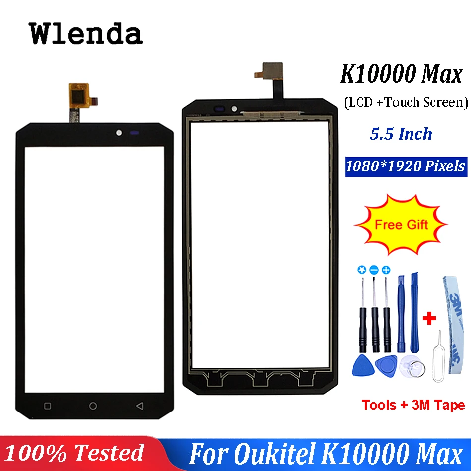 Для Oukitel K10000 MAX сенсорный экран Стекло 100% оригинальный дигитайзер стеклянная