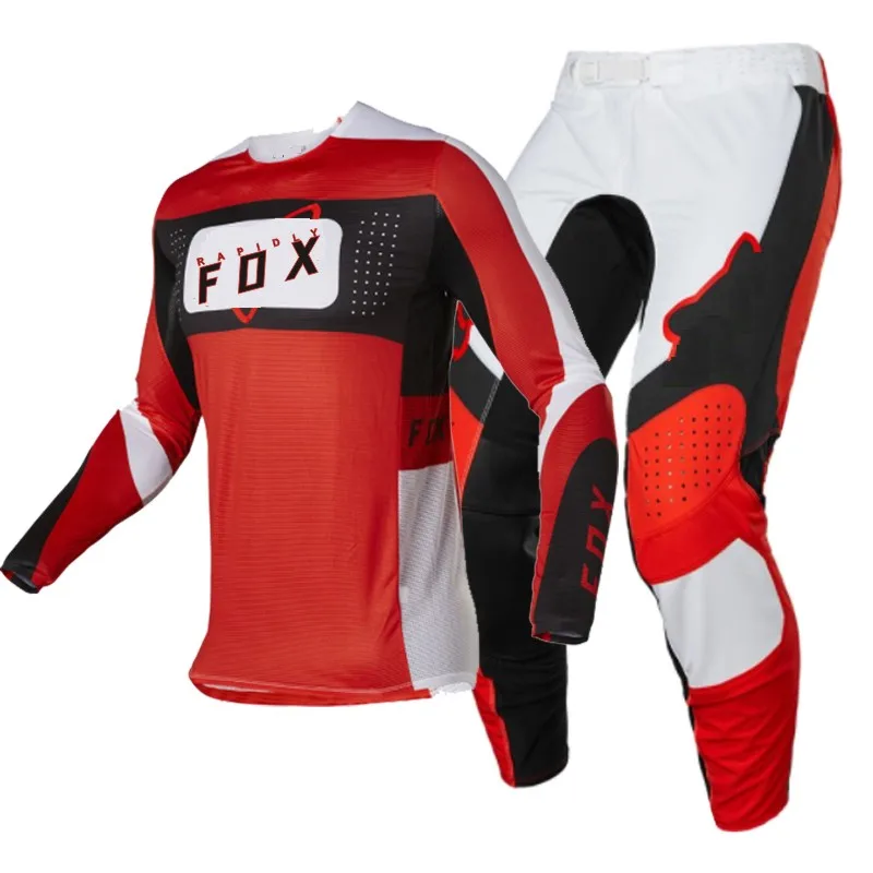 

NEW 2022 RAPIDLY FOX enduro motocross gear set mx jersey pants flexair motorcycle clothing mtb Off Road racing suit