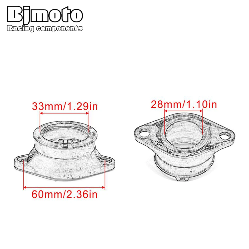 

Motorbike Carburetor Interface Adapter Manifold Pipe Clamp For Suzuki 13110-42A12 13110-42A01 DR200 DR200SE DR200S TS250 Savage