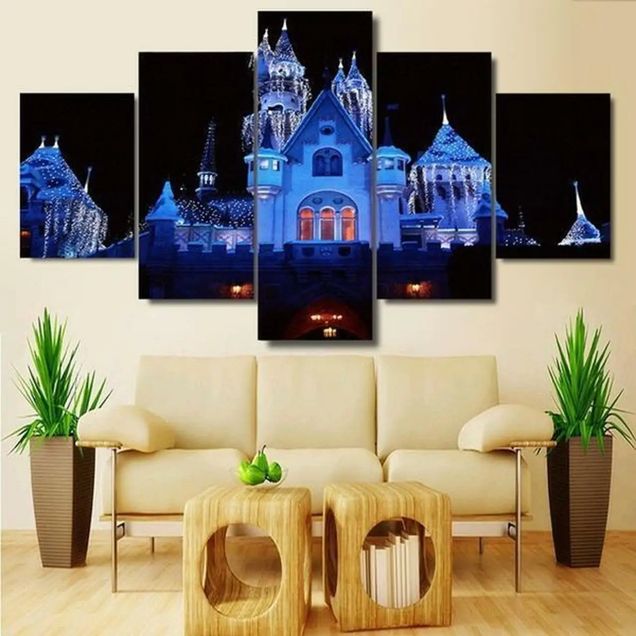 

5 Pieces Wall Art Canvas Painting Christmas Xmas Holiday Cheer Poster Nordic Modern Living Room Wall Painting Decoration Home