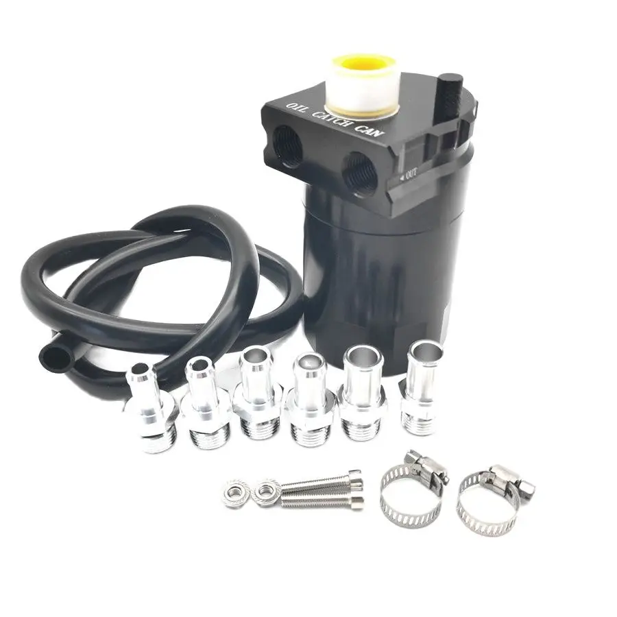 

300 мл маслоуловитель Can Kit Универсальный черный Воздухопроницаемый алюминиевый резервуар