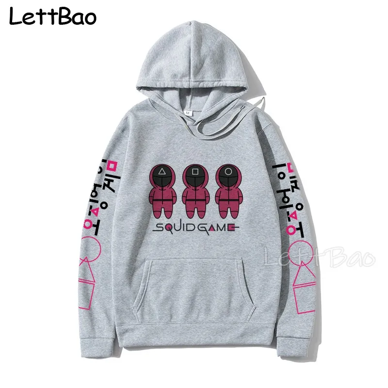 

New Squid Game Hoodie Sweatshirt Men Women Fashion Casual Loose Pullovers Tracksuits Harajuku Popular Squid Game Hoodie Clothes