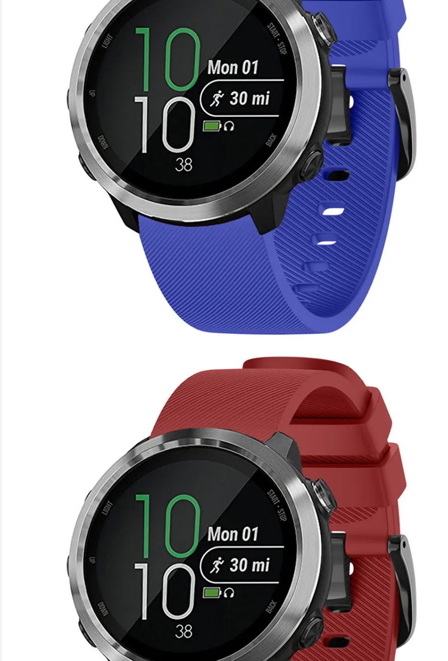 L/S цветной мягкий силиконовый сменный ремешок для Garmin vivoactive 3 vivoactive3 vivomove3 HR умный Браслет для Forerunner 645