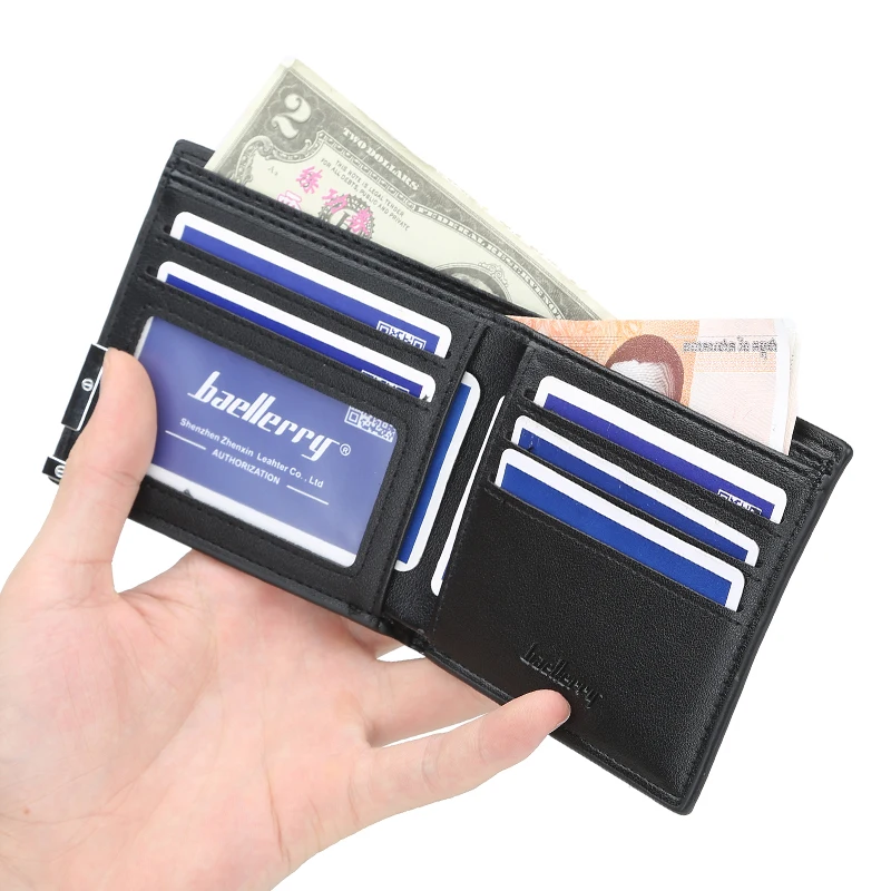 Мужской короткий кошелек высокого качества Billfold для подростка PU кожаные кошельки бумажник многофункциональные кошельки владельцы кредитных карт
