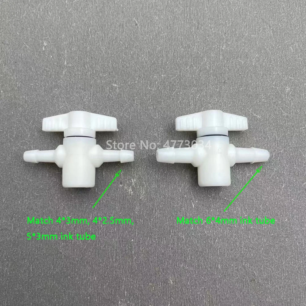 8 шт. Пластиковые Двухсторонние чернильные клапаны два способа для растворителя