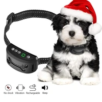 anti bark collar rechargeable beep vibration no harm electric dog no bark training collar for small medium large dogs