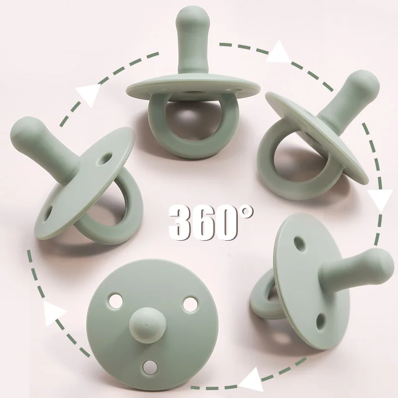 Chupete de silicona suave para beb&eacute;, mordedor de grado alimenticio, cadena colgante, novedad, gran oferta-4