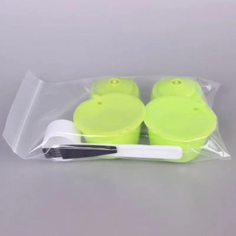 

Portable 4Pcs Reusable Coffee Capsule Filter Cup Coffee Capsule Filters For Nespresso Dolce Gusto With Spoon&Brush Kitchen Tool