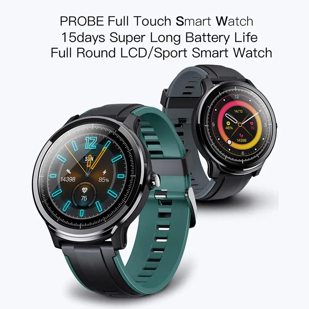 

Smart Watch Men Heart Rate Blood Pressure Fitness Tracker Information Reminder Waterproof Bluetooth Smartwatch For Kospet Probe