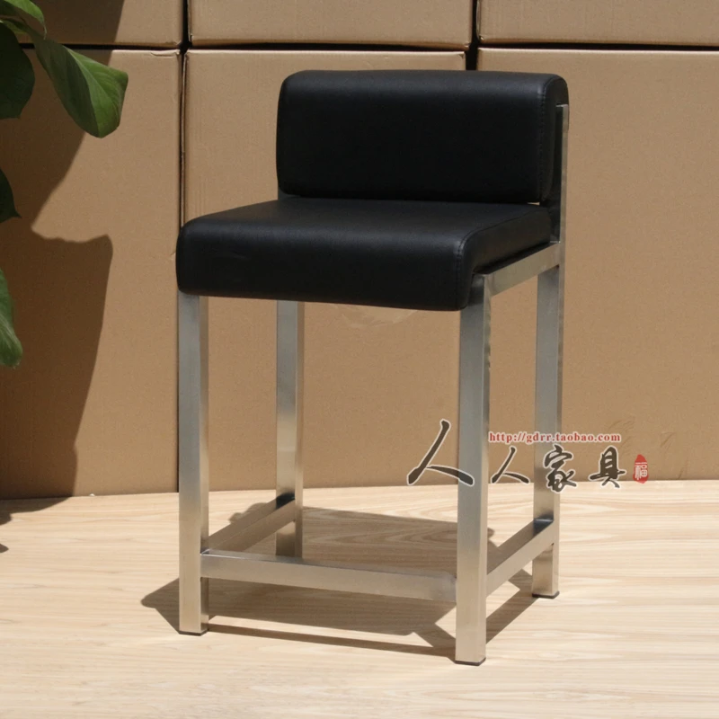 

Reception desk, jewelry store, special bar stool, modern minimalist backrest, high stool, counter, cashier, chair