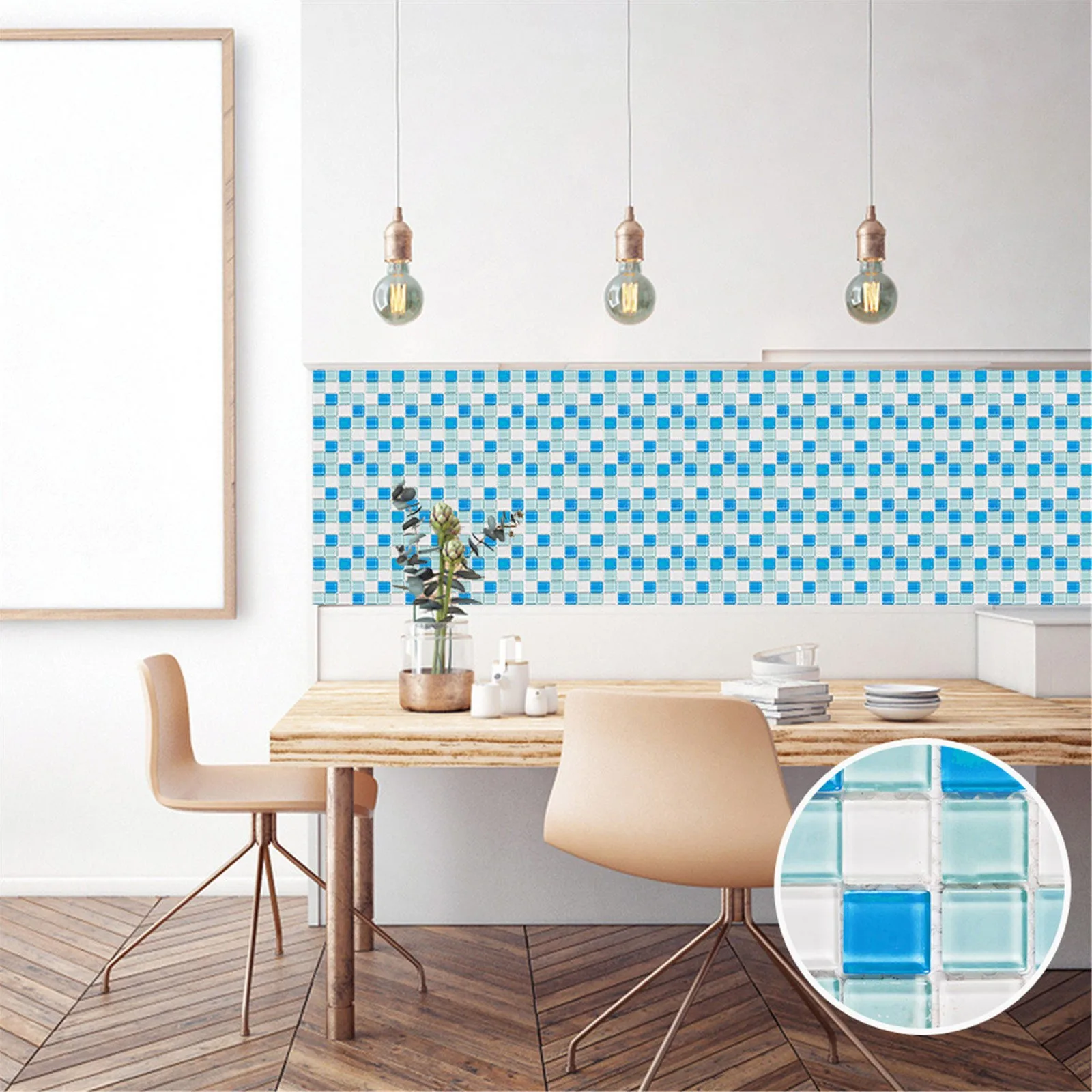 

10pc 3D Crystal Tile Stickers DIY Waterproof Self-Adhesive Wall Stickers warm feeling beautiful Home & Living Home Decoration