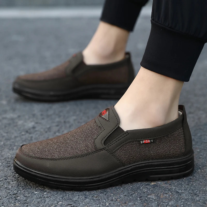 

PUPUDA Casual Shoes Men Comfortable Slip On Loafers Men Sneakers Good Quality Cheap Canvas Shoes Male Trend Espadrilles Men