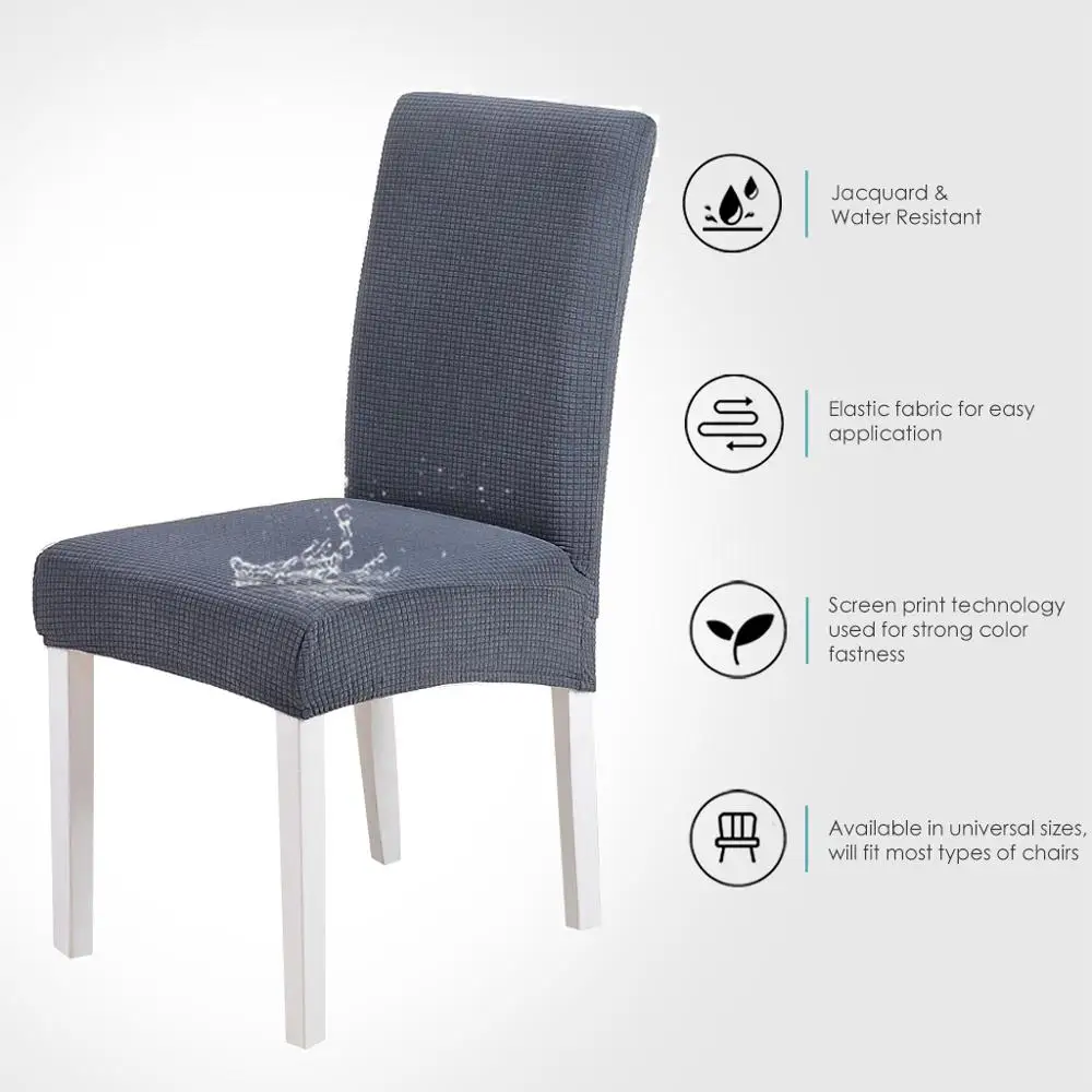 Твердый чехол для кресла спандекс Чехол стула кухни столовая Чехлы эластичная