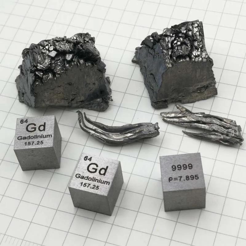 10 мм Gadolinium Gd кубический стол 99.99% чистый гадолиний металл подарок редкий элемент