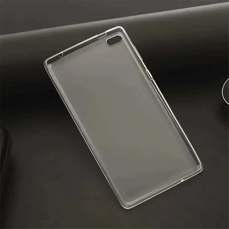 Чехол для Lenovo Tab7 Essential защитный черный прозрачный простой мягкий чехол из ТПУ Для