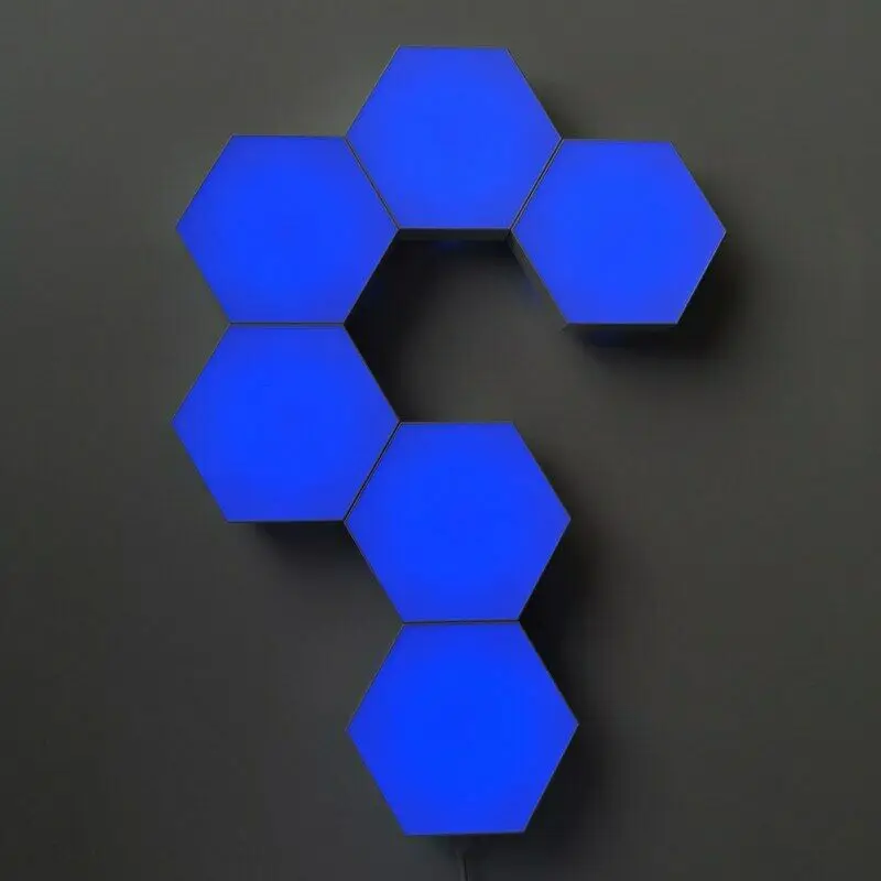 

Quantum Light Touch Sensor Night Lights LED Hexagon Light Magnetic Modular Touch Wall Lamp Creative Home Decor Color Night Lamp