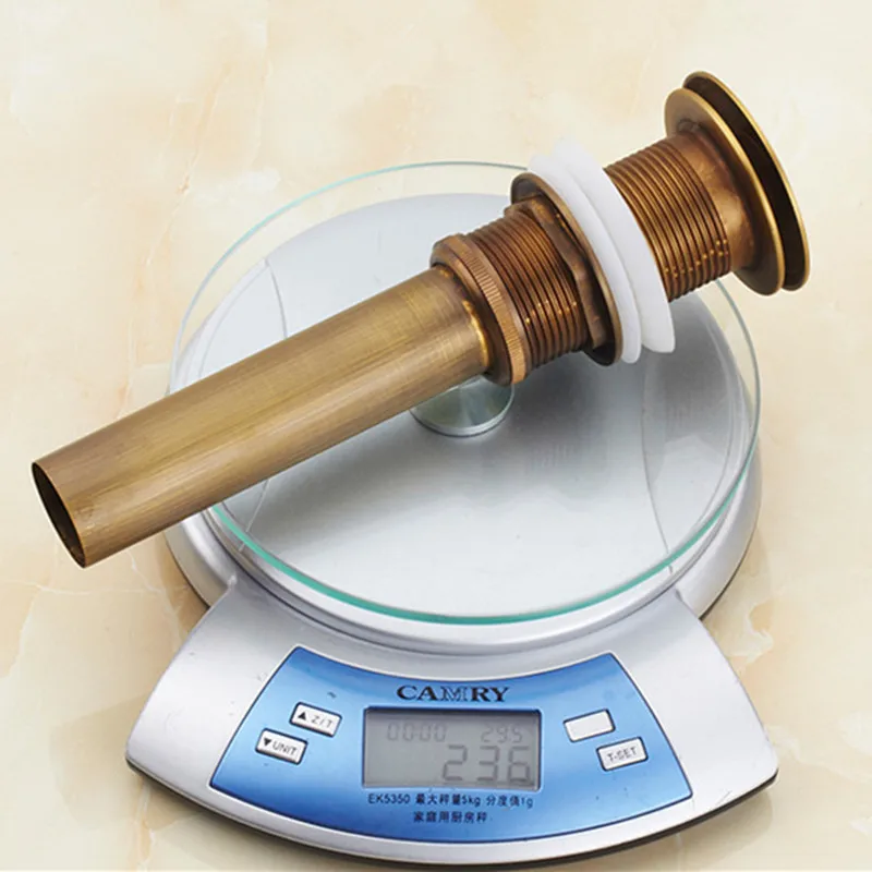 basin sink pop up drain bathroom vessel sink waste drain with overflow faucet water drain bathroom accessories solid brass free global shipping