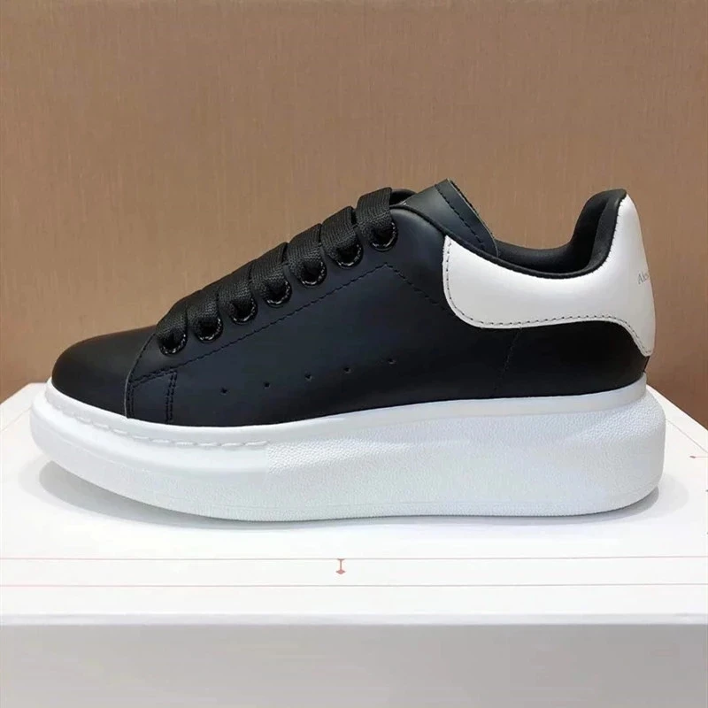 

Luxury Mcqueen Shoes for Women Brand Design Alexander White Chunky Sneakers Female Vulcanize Shoes Zapatillas De Deporte 35-44
