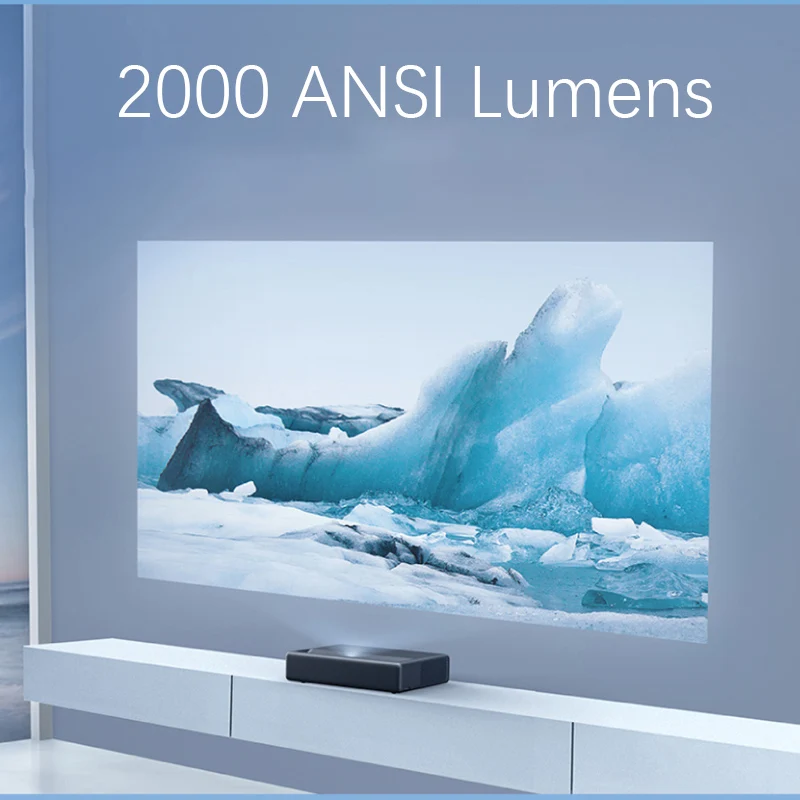 Ультракороткий лазерный проектор Xiaomi Mijia Laser 1S 4K 2000 ANSI люменов для домашнего
