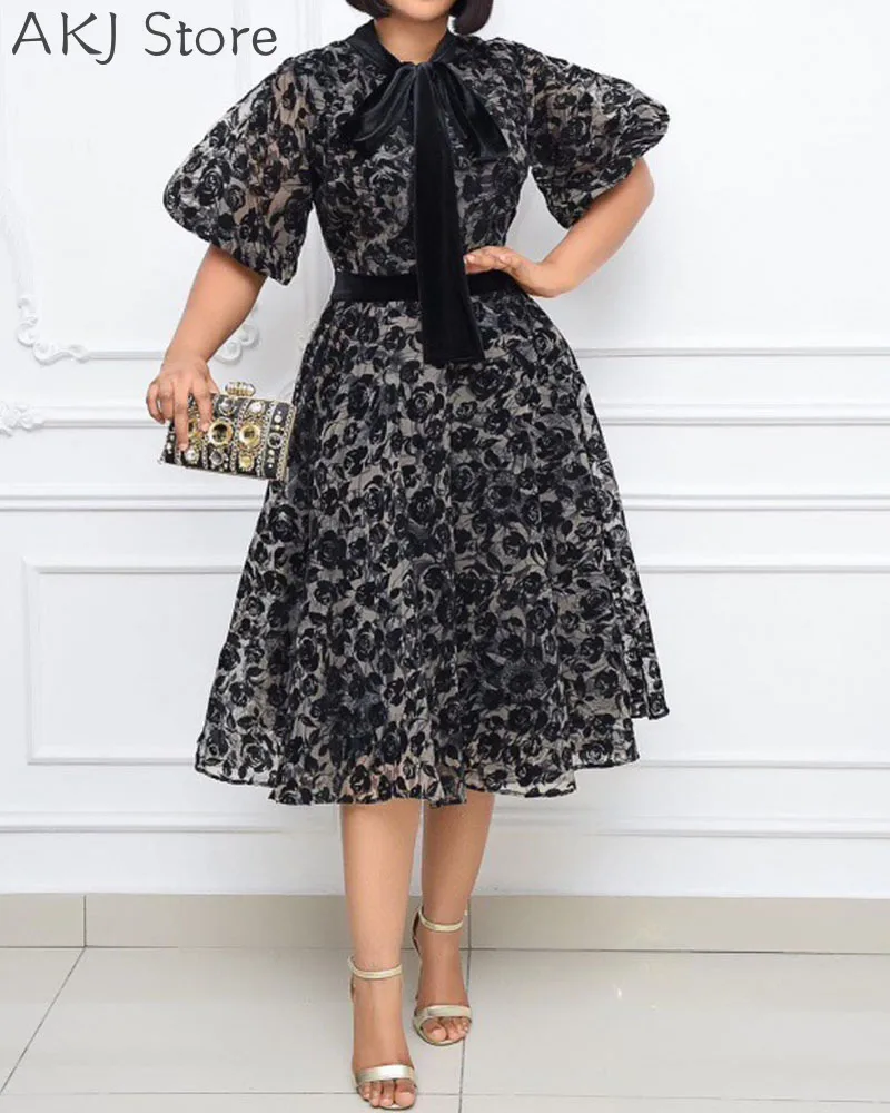 Женское черное Сетчатое кружевное цветочное лоскутное облегающее платье с