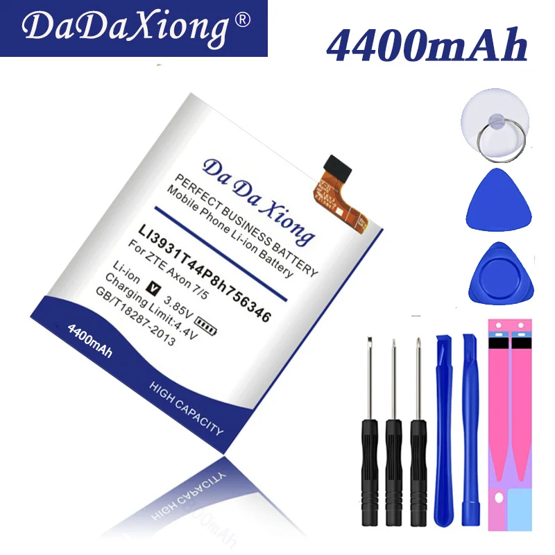 Оригинальный аккумулятор Da Xiong 4400 мАч Li3927T44P8h726044 для ZTE Axon 7 Mini сотового телефона 5 2
