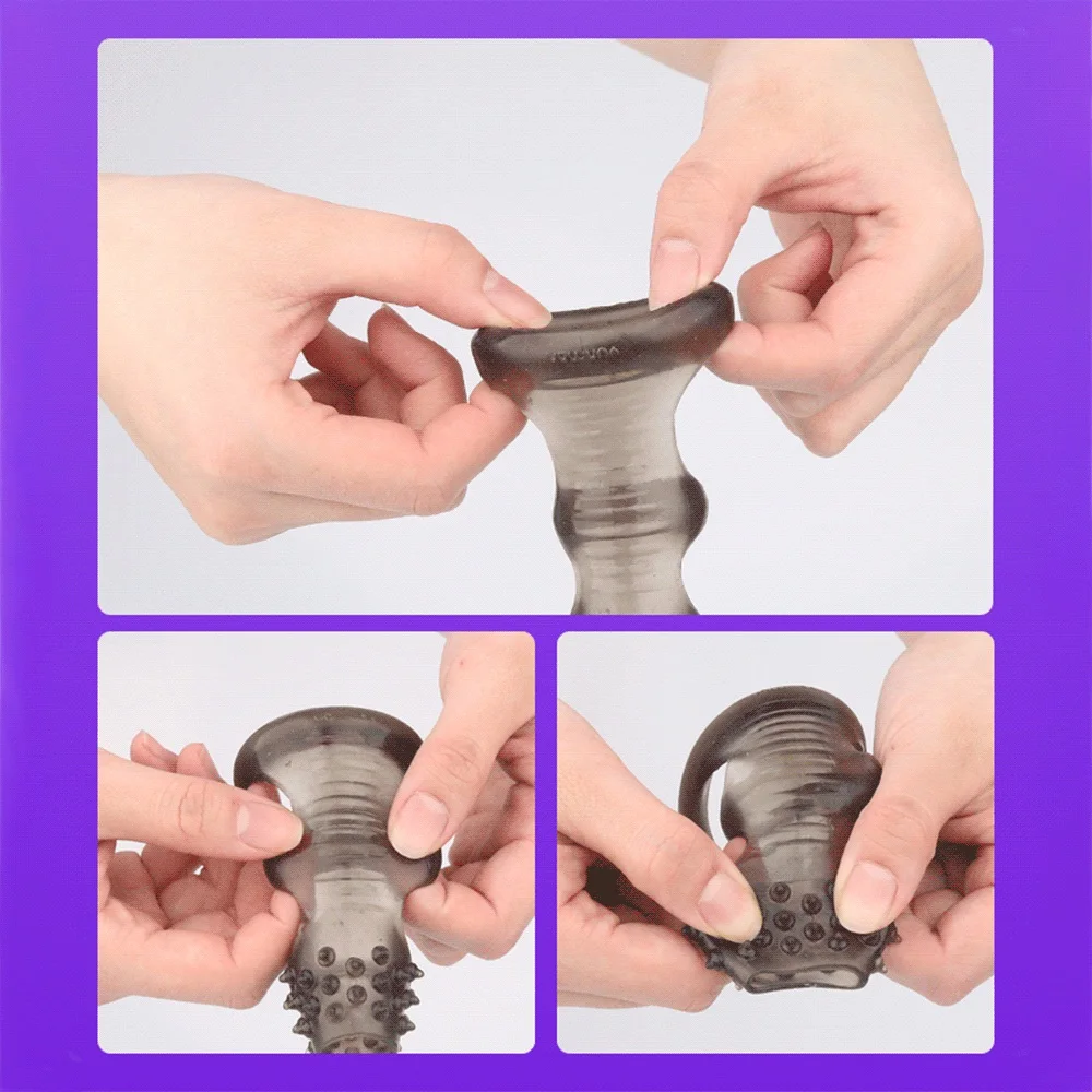 Силиконовое кольцо на пенис для мужчин многоразовые презервативы член