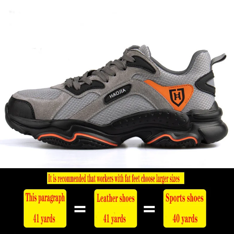 

Summer and Winter Men's New Steel Head Anti-smashing Anti-puncture Work Shoes Safety Shoes Sports Shoes Men Boots