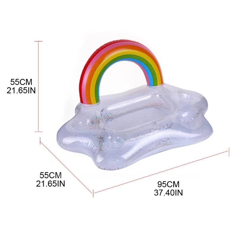 

Water Mat Inflatable Pool Float Row Table for Pool Party/Game Travel/Swim Thicken Foldable for Family/Friend Supplies