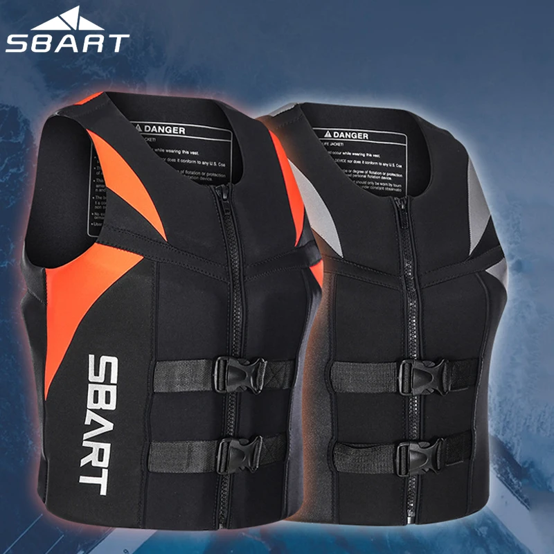 2021 Outdoor rafting Neoprene Life Jacket life jacket vest for adult swimming snorkeling wear fishing Kayaking boating suit | Спорт и