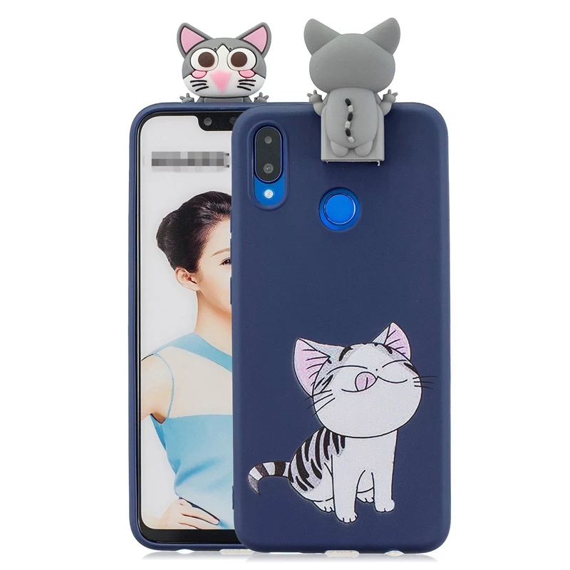 3D Rabbit Bear Stand Toys Cartoon Case For Huawei Nova 2i 3i 3e 4e Unicorn Dolls Soft Cover |