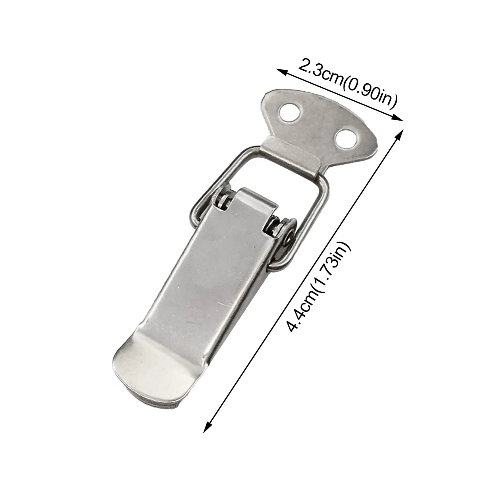 

4PCS stainless steel tension lock box lock cap Catch Toggle Locks Hasp Iron Hasp For Sliding Door Window Cabinet 1PCS 4.4*2.3 CM