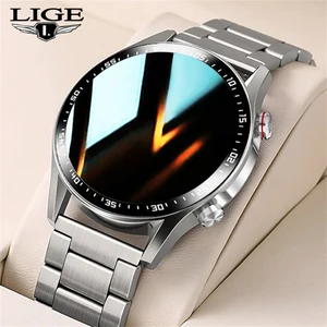 lige 2021 new full touch smart watch men sports clock ip68 waterproof heart rate monitor smartwatch for ios android phone box free global shipping