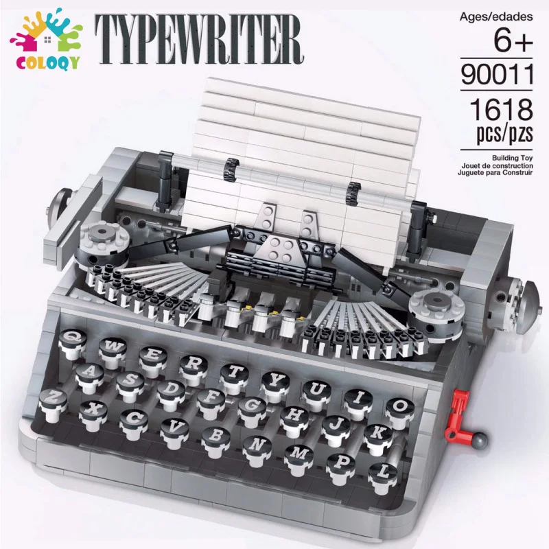 

Creative Toys Typewriter Model Building Blocks Digital Camera Collection Bricks Idear Constructor Toys For Kids Christmas