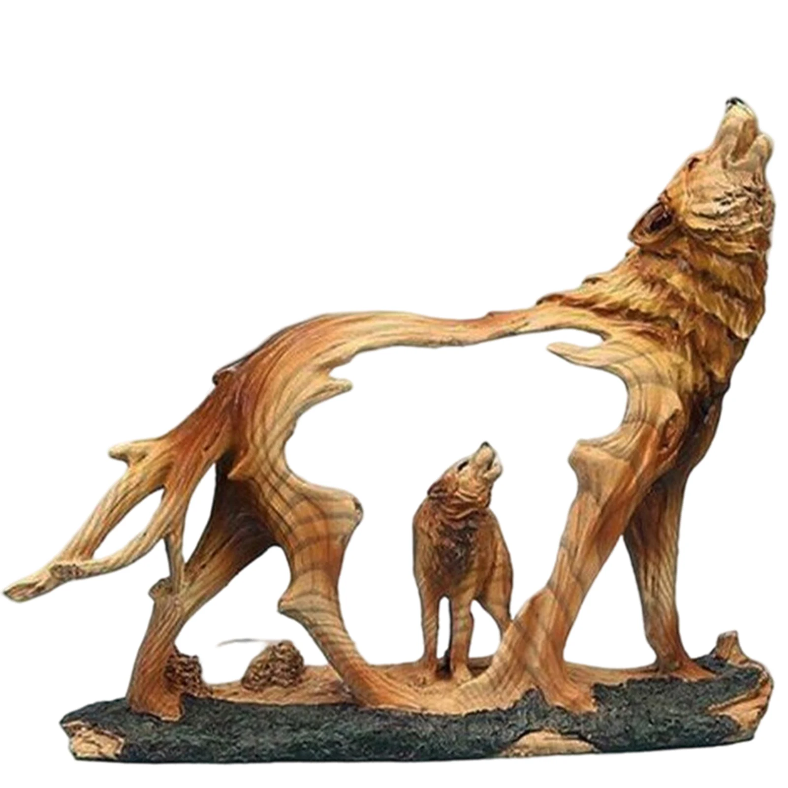

Animals Statue Creative Carving Crafts Desktop Ornament Home Living Room Office Decoration 7.5x39x26cm adornos para casa