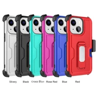 3 in 1 multifunctional mobile phone case tpupc anti drop protection cover with bracketcard slot for iphone 11 12 13 pro max