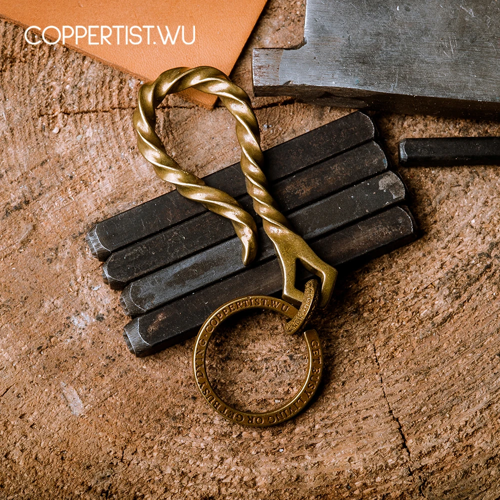 Coppertist. wu бронзовые декоративные спиральные узоры карабин Омаров застежки
