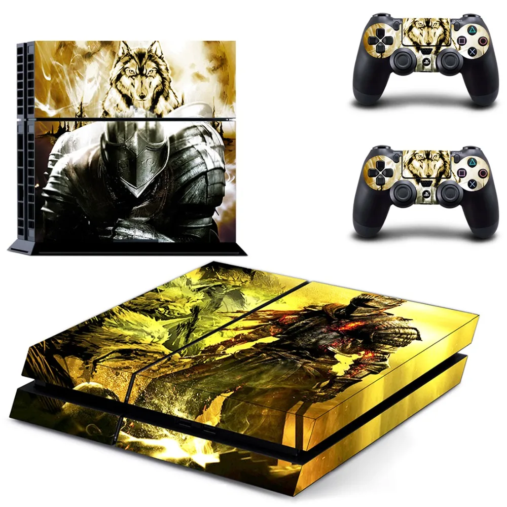 Dark Souls PS4 кожи Стикеры наклейка для Sony DualShock Игровые приставки 4 консоли и 2