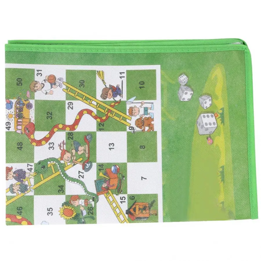 60x45 см кемпинг Snake Chess Моющиеся Складной змея и лесенка Детские Летающие шахматы