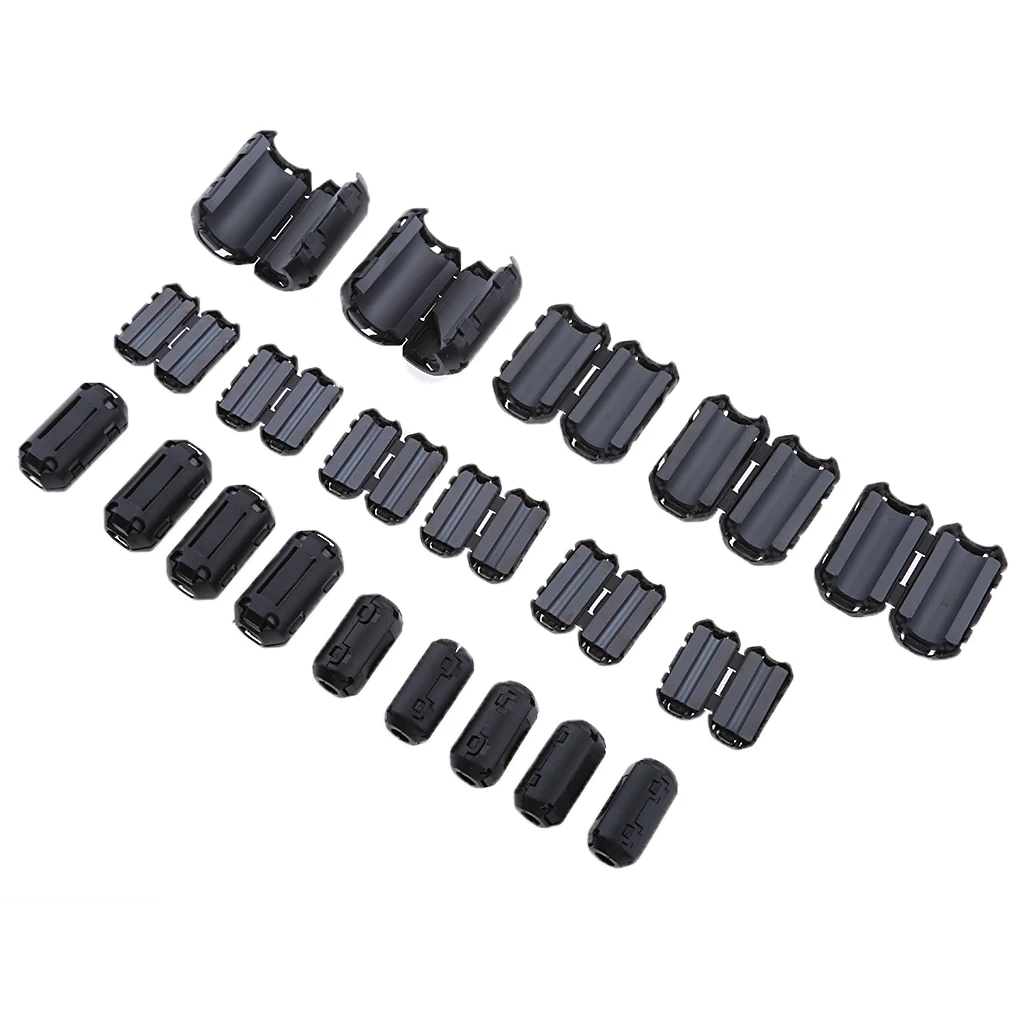 

20Pcs Clip EMI RFI Noise Suppressor Ferrite Core Filter For 3/5/7/9mm Cable