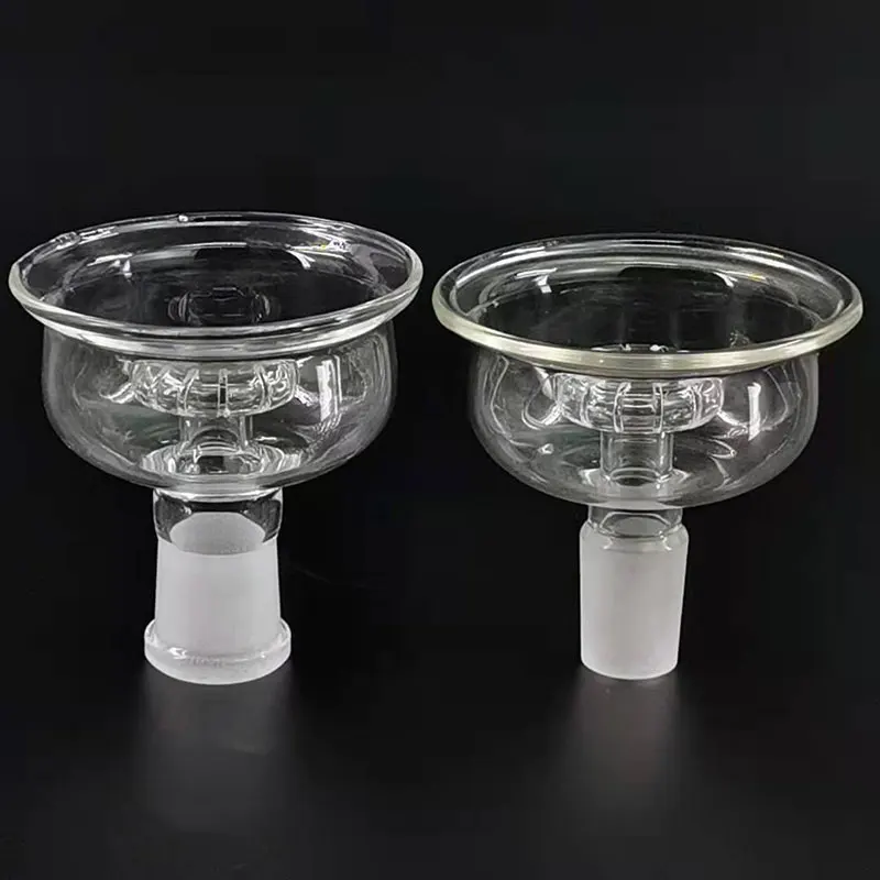 Enlarge AVU Male Female Joint Glass Chicha Hookah Bowl Head 1Pc Dia 18.8MM with Glass Lid Charcoal Holder Hand Made Narguile Accessories